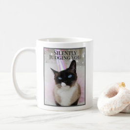 Caneca De Café Silenciosamente Jugando Seu Gato Bonito Em Tutu Ro