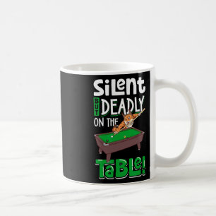 Caneca De Café Silencioso, Mas Mortal - Billiards Lynx