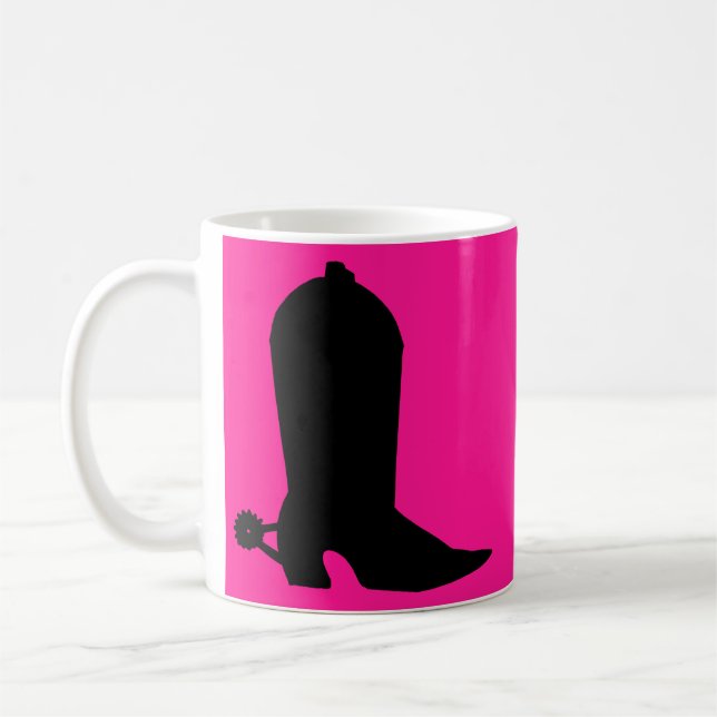 Caneca De Café Silhouette Boot Cowboy (Esquerda)