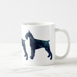 Caneca De Café Silhouette Geométrico Giant Schnauzer