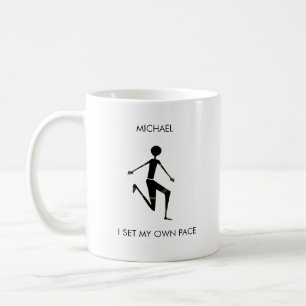Caneca De Café Silhouette Kenyan Athlete