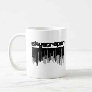 Caneca De Café Silhouette minimalista do arranha-céu