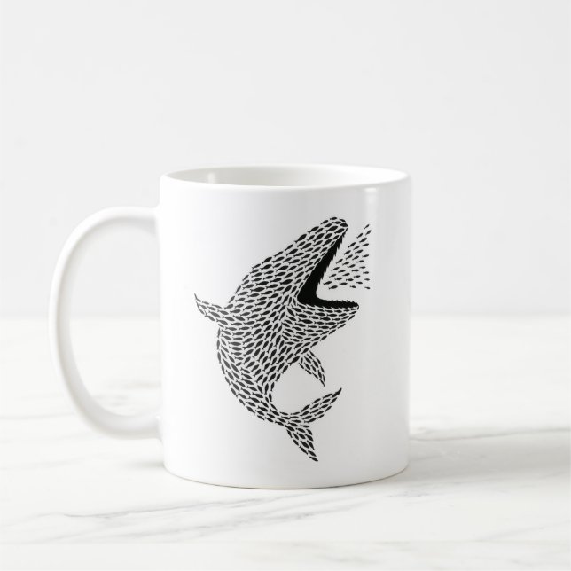 Caneca De Café Silhouette Orca (Esquerda)