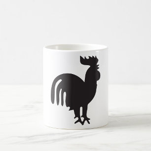 Caneca De Café Silhouette Rooster