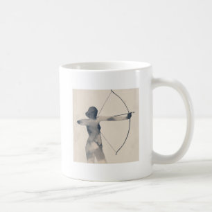 Caneca De Café Silhouette Watercolor