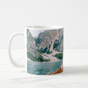 Caneca De Café Silhouette Woman Alpha Lake Nature