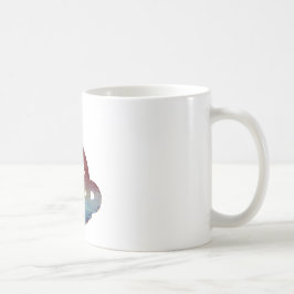Caneca De Café Silhueta abstrata da cobra