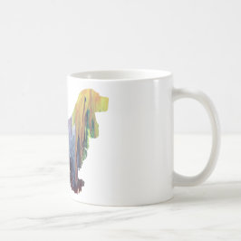 Caneca De Café Silhueta abstrata de cocker spaniel