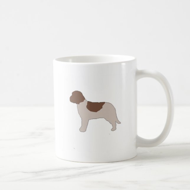Caneca De Café Silhueta da cor de Lagotto Romagnolo (Direita)
