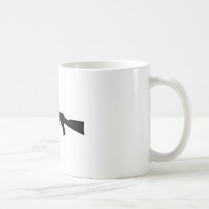 Caneca De Café Silhueta de AK-47