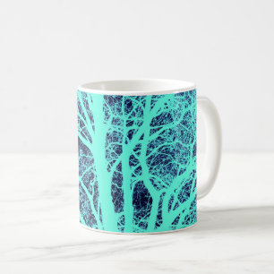Caneca De Café Silhueta de árvores