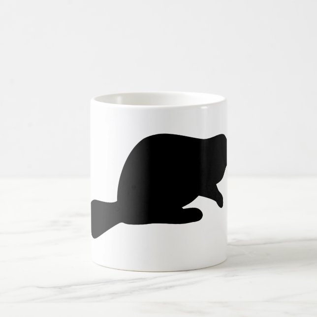 Caneca De Café Silhueta de Castor (Centro)
