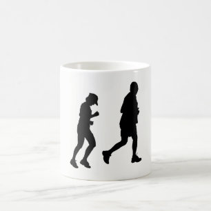 Caneca De Café Silhueta de corrida
