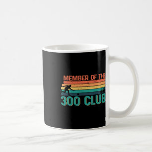 Caneca De Café Silhueta de jogador de boliche retrô para membro d