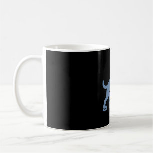 Caneca De Café Silhueta de Jogador de Hóquei Canino