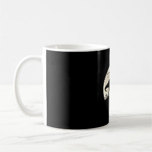 Caneca De Café Silhueta de Pastor Alemão no Halloween Dinossauro 