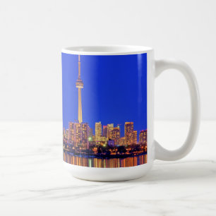 Caneca De Café silhueta de Toronto à noite