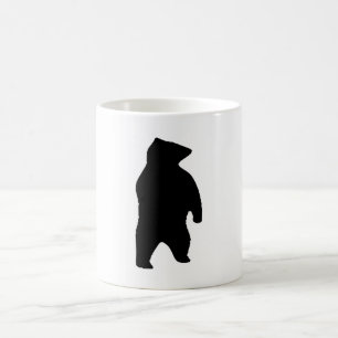 Caneca De Café Silhueta de Urso