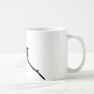 Caneca De Café Silhueta do colibri