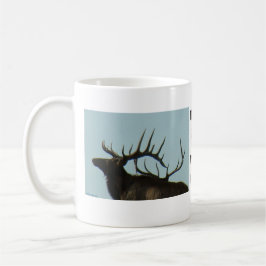Caneca De Café Silhueta do Touro Alce E11 Tiro na Cabeça