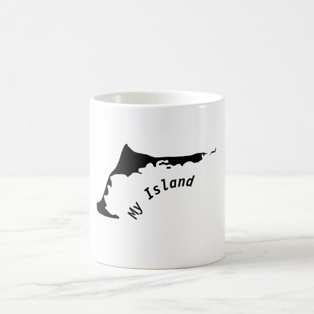 Caneca De Café Silhueta of Zingst the, Darß peninsula and peixe (Centro)
