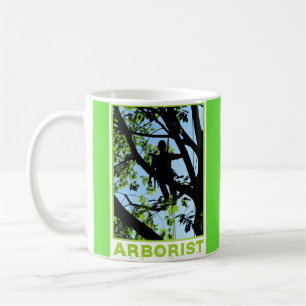 Caneca De Café Silhueta tremenda: Arborista