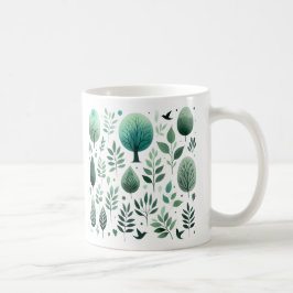 Caneca De Café Silhuetas da Natureza - Dia