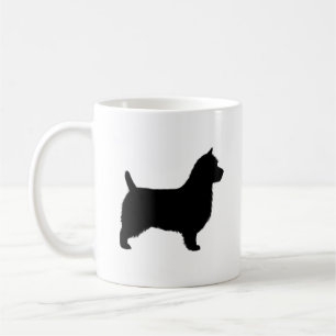 Caneca De Café Silhuetas da Raça de Cachorro Australian Terrier