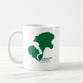 Caneca De Café Silhuetas verdes Segundos graus