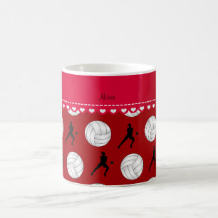 Caneca De Café Silhuetas vermelhas conhecidas personalizadas do