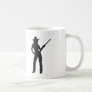 Caneca De Café Silhuette de West Cowgirl