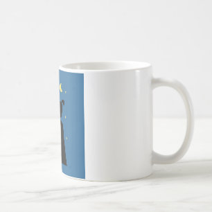 Caneca De Café Silhuette of Goat on Mountain