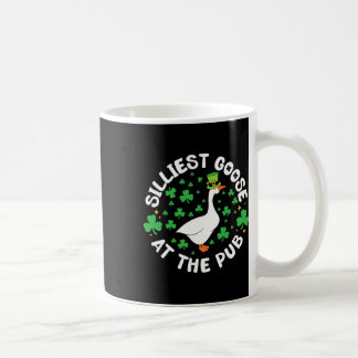 Caneca De Café Silliest Goose At The Pub Funny Shamrock St Patric
