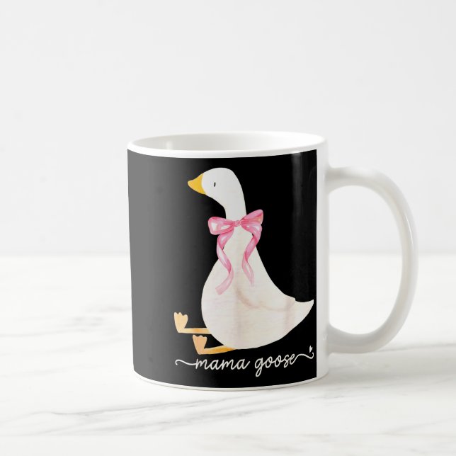 Caneca De Café Silly Mama Goose Daddy Goose Matching Goose Family (Direita)