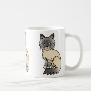 Caneca De Café Silver Tabby Birman / Ragdoll Cat