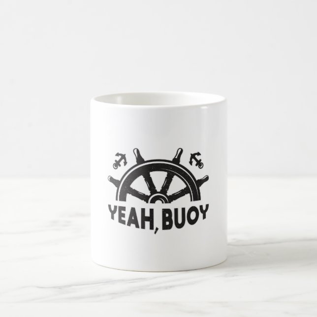 Caneca De Café Sim, Barco à vela, Barco à vela, mar (Centro)