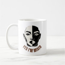 SIM, ESTOU MISTO - Biracial Face Identity Mug