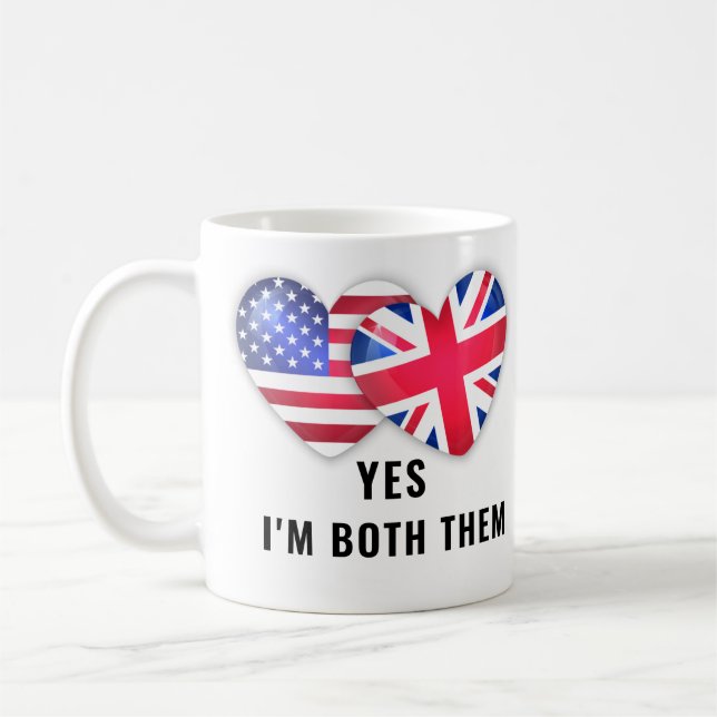 Caneca De Café Sim, Eu Sou Ambos – Dia da Cidadania (Esquerda)