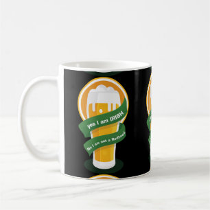 Caneca De Café Sim eu sou nenhum irlandês mim não sou um Redhea