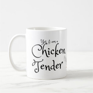 Caneca De Café Sim, eu sou uma tenda de frango com galo branco