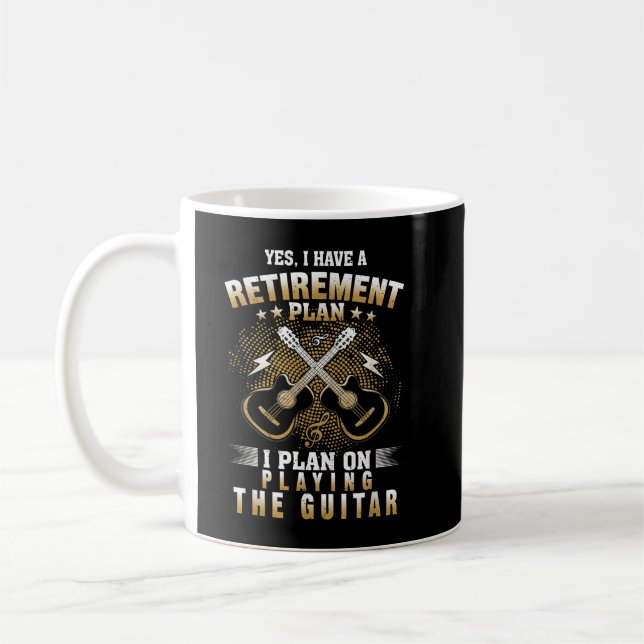 Caneca De Café Sim, eu tenho um plano de aposentadoria tocando mú (Esquerda)