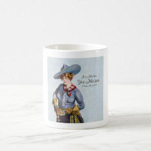 Caneca De Café Sim Mãe'am Vintage Texas Cowgirl Art Mug