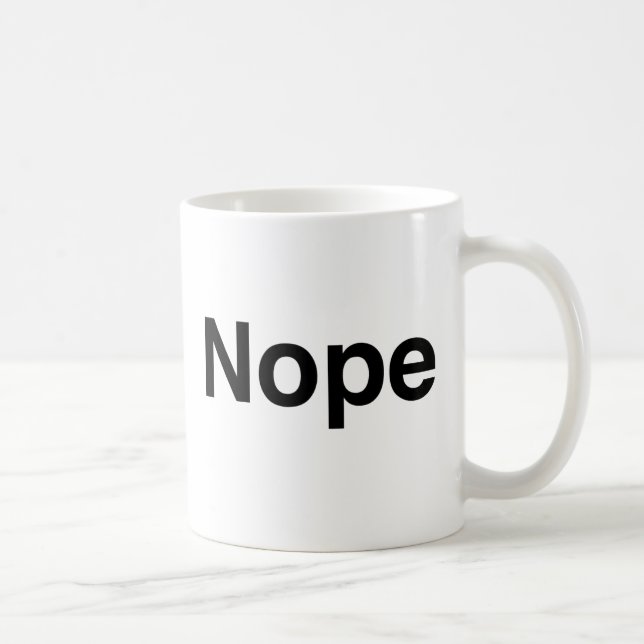 Caneca De Café Sim Nope (Direita)