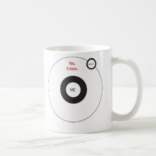 Caneca De Café Sim o mundo revolve em torno de mim