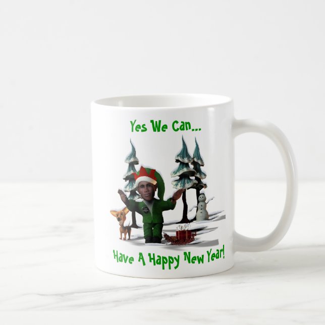 Caneca De Café Sim, Podemos... Ter Um Feliz Ano Novo. (Direita)