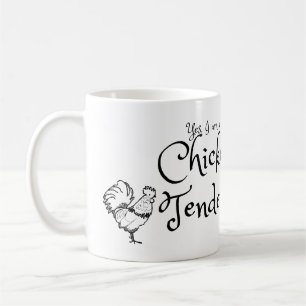 Caneca De Café Sim, sou um Vendedor de Frango com Contorno de Gal