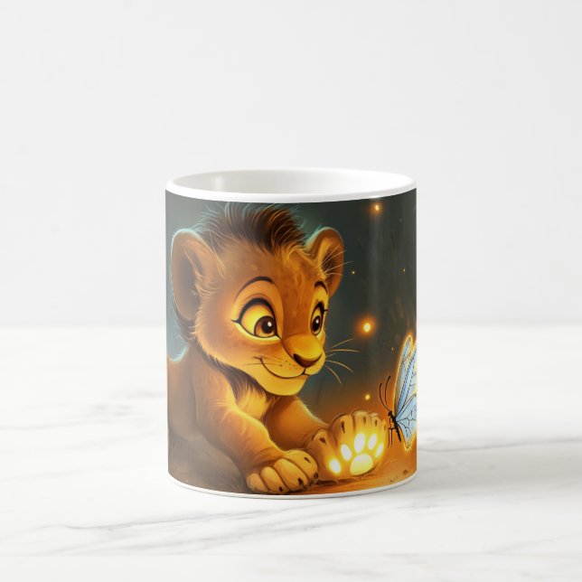 Caneca De Café simba, um leãozinho fofo e brincalhão (Centro)