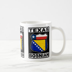 Caneca De Café Símbolo Americano do Texas Bósnio