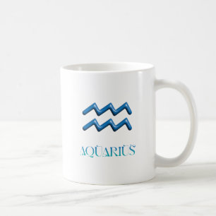 Caneca De Café Símbolo Aquarius Zodiac