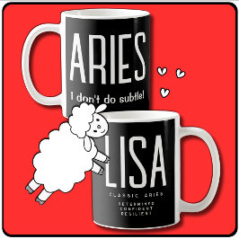 Caneca De Café Símbolo Aries Star Zodiac Gift